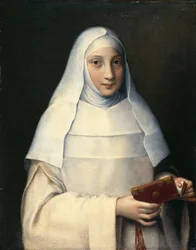 Porträt der Schwester des Künstlers im Habit einer Nonne